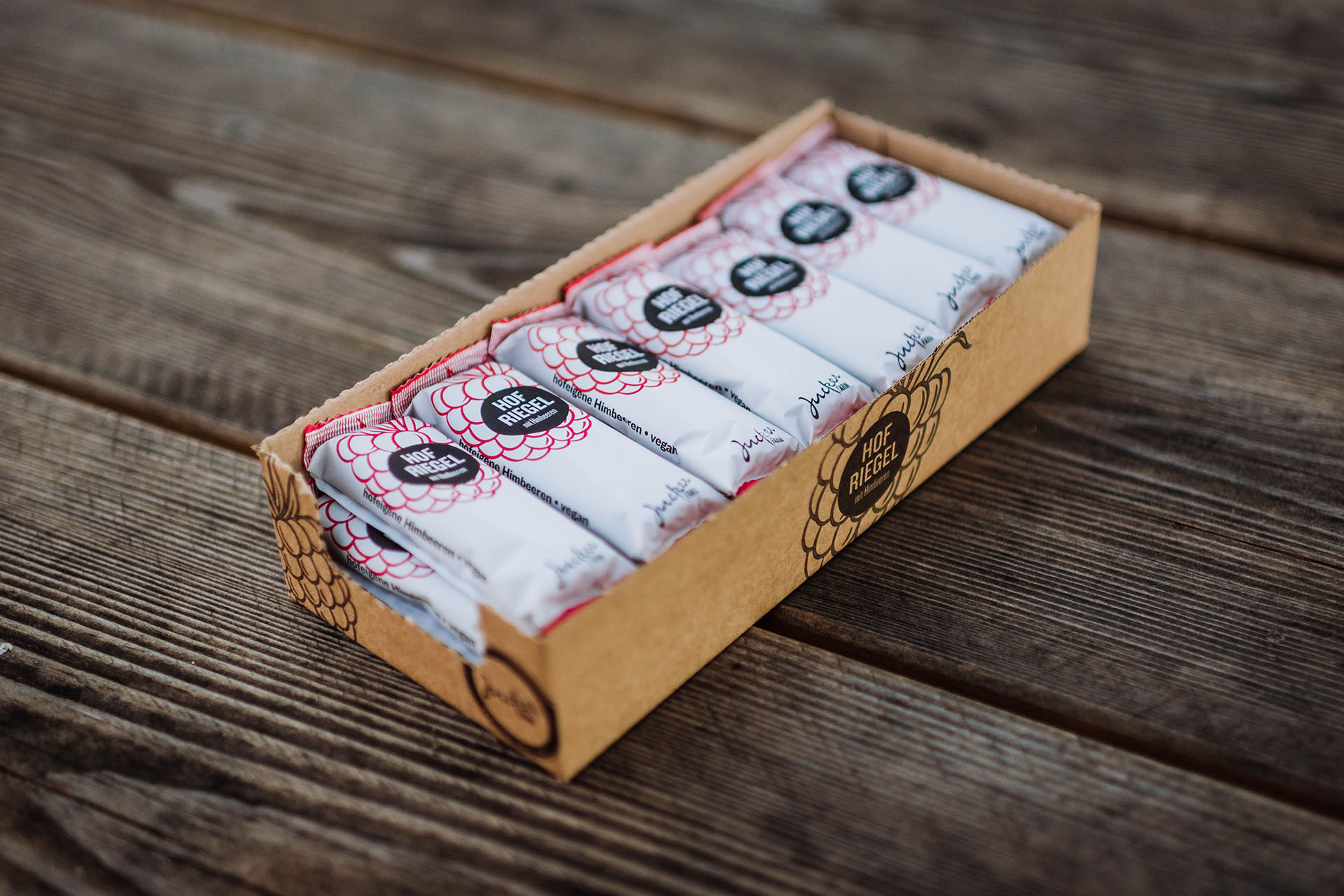 BOX Hofriegel mit Himbeeren 21x40g